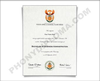 Fake Diploma from African University Africa D